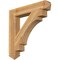 Ekena Millwork Merced Arts & Crafts Rough Sawn Bracket, Western Red Cedar, 6"W x 38"D x 38"H BKT06X38X38MRC03RWR - alternate 1